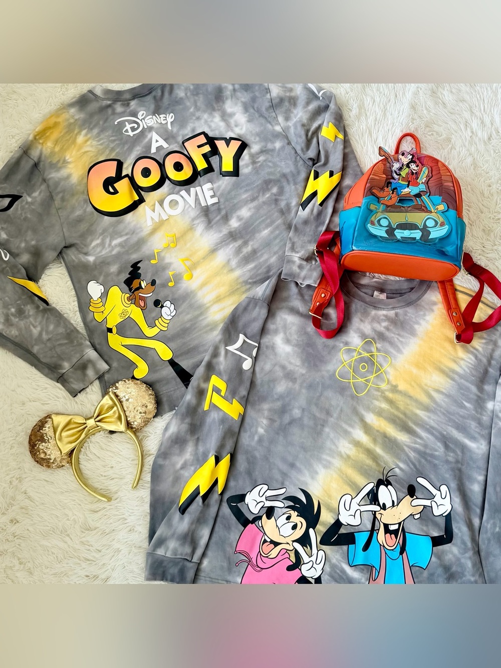 Matching “A Goofy Movie” Powerline Spirit Jerseys & Loungefly Bag Bundle!! 😭🙌